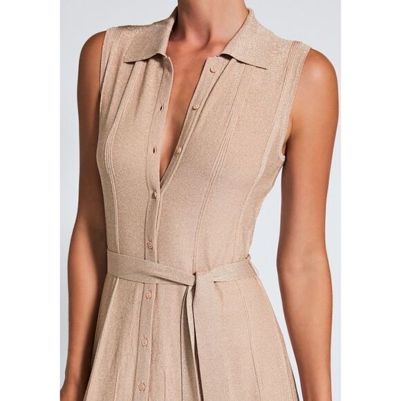 Devon Windsor Ophelia midi Dress size XS color Dusty Rose - Picture 7 of 12